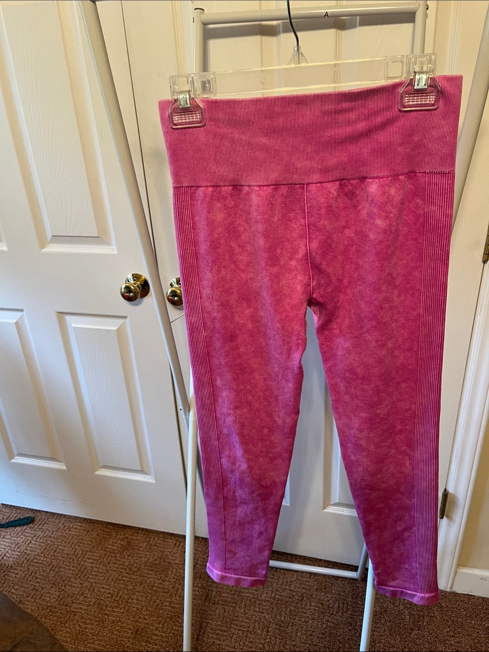 Time and Tru Girls Pink Seamless High-Waist Leggings